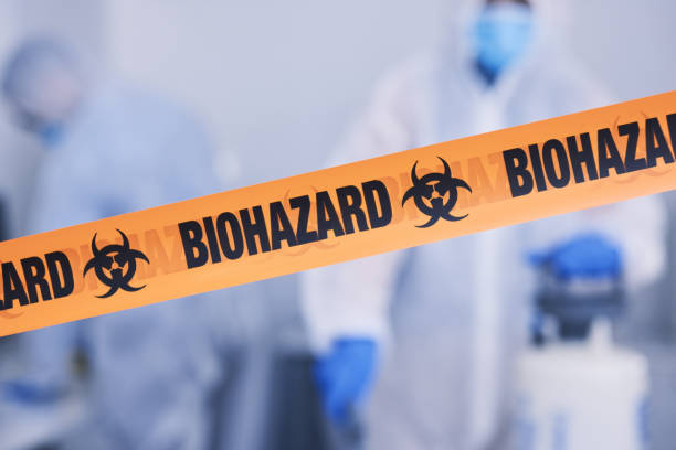 Professional Biohazard Cleanup technician working in Clinton, NJ